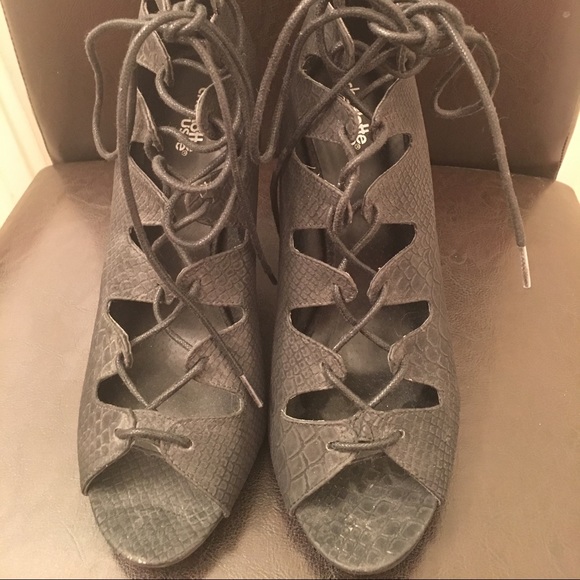 Charlotte Russe Lace Up Heels - Picture 2 of 4